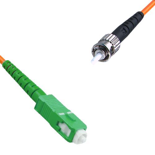 SC/APC to ST/UPC Patch Cord OM2 50/125 Multimode Simplex