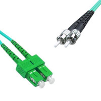SC/APC to ST/UPC Patch Cord OM3 50/125 Multimode Duplex