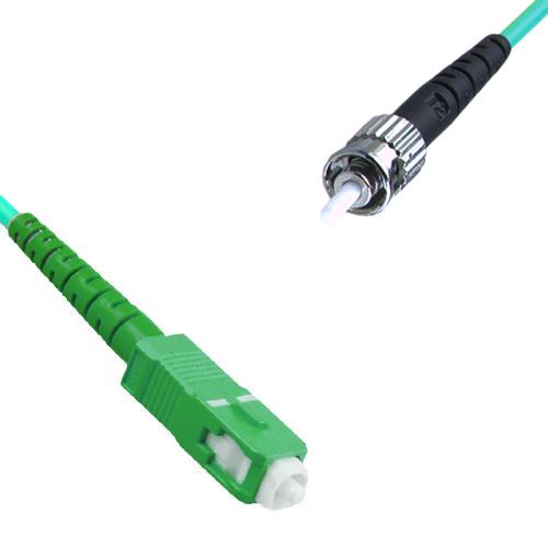 SC/APC to ST/UPC Patch Cord OM3 50/125 Multimode Simplex