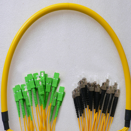 24 Fiber SC/APC to ST/UPC Patch Cord OS2 9/125 Singlemode