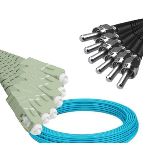 6 Fiber SC/UPC to SMA905/UPC Patch Cord OM3 50/125 Multimode