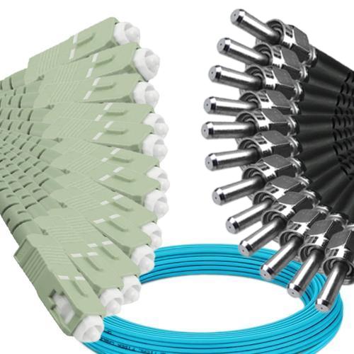 12 Fiber SC/UPC to SMA905/UPC Patch Cord OM4 50/125 Multimode