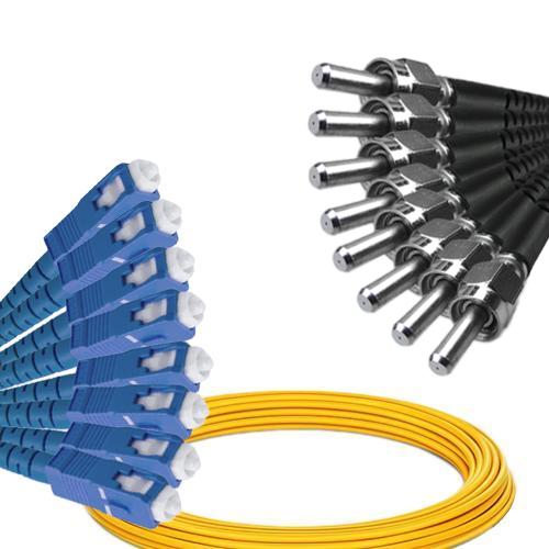 8 Fiber SC/UPC to SMA905/UPC Patch Cord OS2 9/125 Singlemode