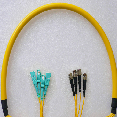 4 Fiber SC/UPC to ST/UPC Patch Cord OS2 9/125 Singlemode