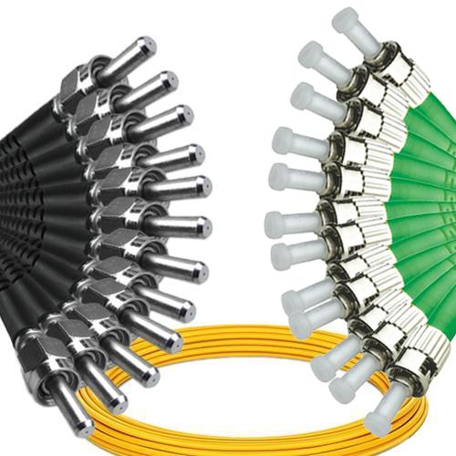 12 Fiber SMA905/UPC to ST/APC Patch Cord OS2 9/125 Singlemode