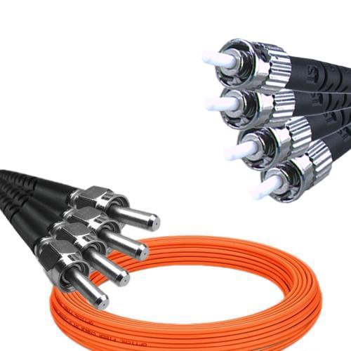 4 Fiber SMA905/UPC to ST/UPC Patch Cord OM2 50/125 Multimode