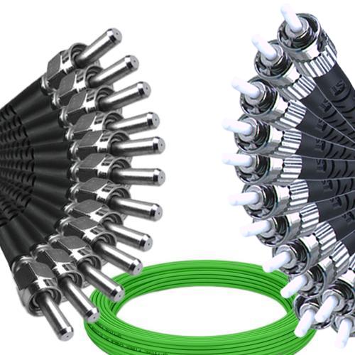 12 Fiber SMA905/UPC to ST/UPC Patch Cord OM5 50/125 Multimode