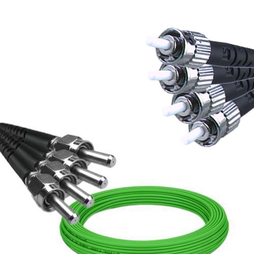 4 Fiber SMA905/UPC to ST/UPC Patch Cord OM5 50/125 Multimode