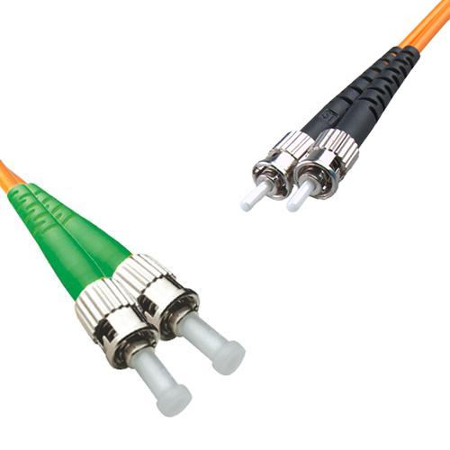 ST/APC to ST/UPC Patch Cord OM1 62.5/125 Multimode Duplex