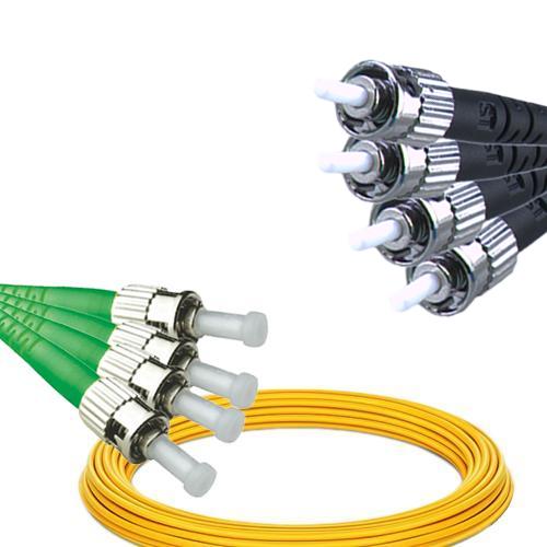 4 Fiber ST/APC to ST/UPC Patch Cord OS2 9/125 Singlemode