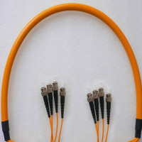 4 Fiber ST/UPC to ST/UPC Patch Cord OM1 62.5/125 Multimode