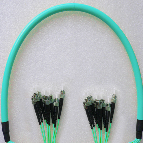 8 Fiber ST/UPC to ST/UPC Patch Cord OM3 50/125 Multimode