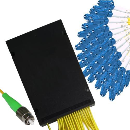 1x64 Module PLC Splitter FC/APC to LC/UPC 9/125 Singlemode