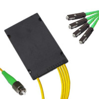 1x4 Module PLC Splitter FC/APC to MU/APC 9/125 Singlemode