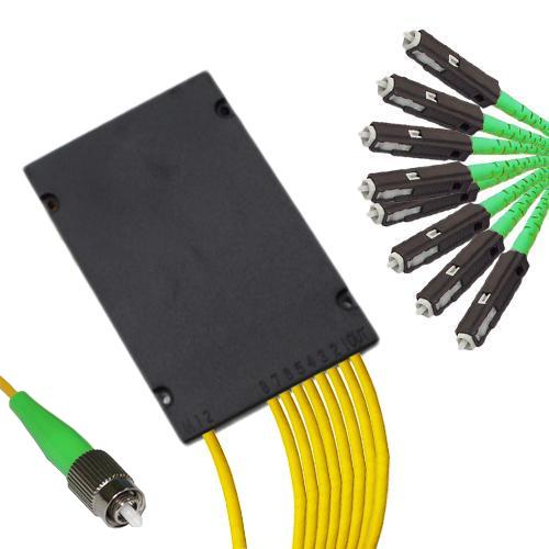 1x8 Module PLC Splitter FC/APC to MU/APC 9/125 Singlemode