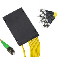1x8 Module PLC Splitter FC/APC to ST/UPC 9/125 Singlemode