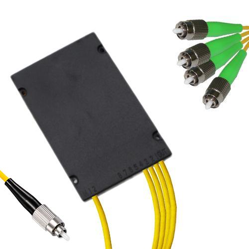 1x4 Module PLC Splitter FC/UPC to FC/APC 9/125 Singlemode