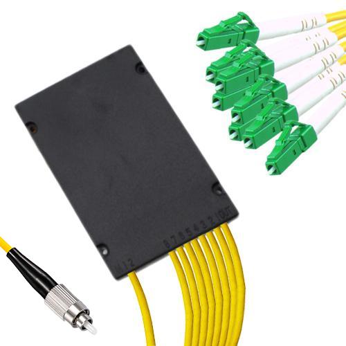 1x8 Module PLC Splitter FC/UPC to LC/APC 9/125 Singlemode