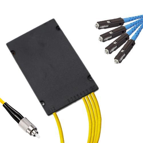 1x4 Module PLC Splitter FC/UPC to MU/UPC 9/125 Singlemode