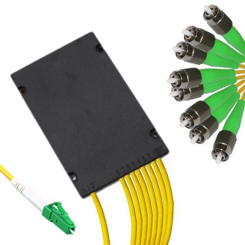 1x8 Module PLC Splitter LC/APC to FC/APC 9/125 Singlemode
