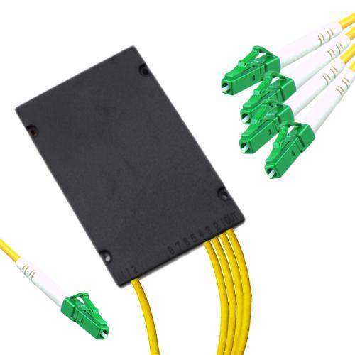 1x4 Module PLC Splitter LC/APC to LC/APC 9/125 Singlemode