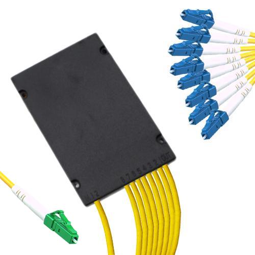 1x8 Module PLC Splitter LC/APC to LC/UPC 9/125 Singlemode