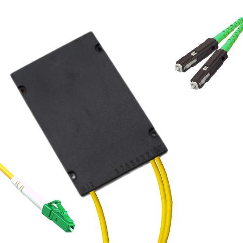 1x2 Module PLC Splitter LC/APC to MU/APC 9/125 Singlemode
