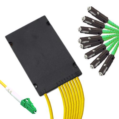 1x8 Module PLC Splitter LC/APC to MU/APC 9/125 Singlemode