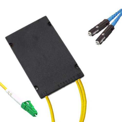 1x2 Module PLC Splitter LC/APC to MU/UPC 9/125 Singlemode