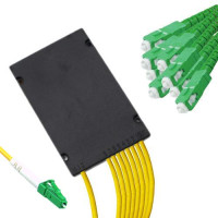 1x8 Module PLC Splitter LC/APC to SC/APC 9/125 Singlemode