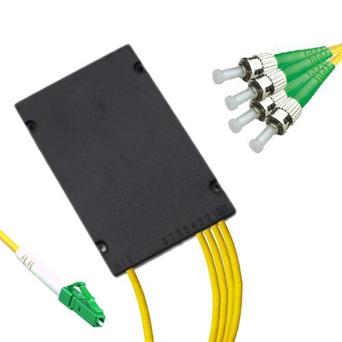 1x4 Module PLC Splitter LC/APC to ST/APC 9/125 Singlemode