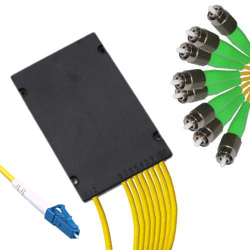 1x8 Module PLC Splitter LC/UPC to FC/APC 9/125 Singlemode