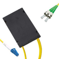 1x2 Module PLC Splitter LC/UPC to ST/APC 9/125 Singlemode