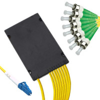 1x8 Module PLC Splitter LC/UPC to ST/APC 9/125 Singlemode
