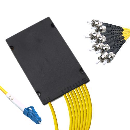 1x8 Module PLC Splitter LC/UPC to ST/UPC 9/125 Singlemode