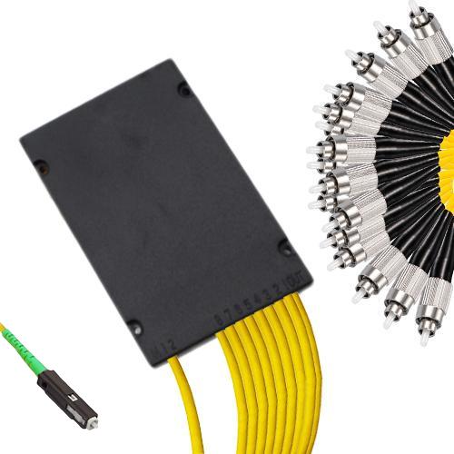 1x16 Module PLC Splitter MU/APC to FC/UPC 9/125 Singlemode