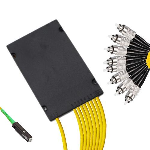 1x8 Module PLC Splitter MU/APC to FC/UPC 9/125 Singlemode