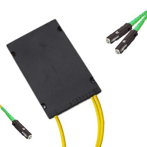 1x2 Module PLC Splitter MU/APC to MU/APC 9/125 Singlemode