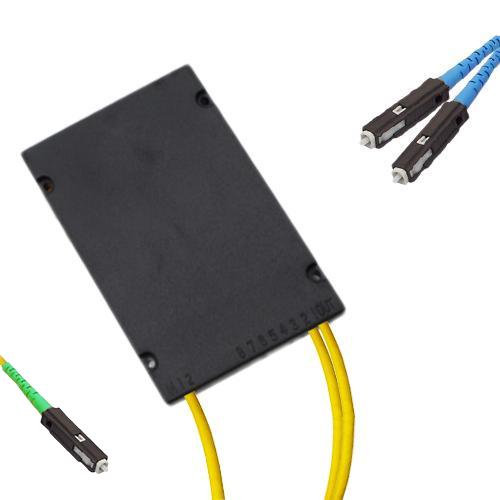 1x2 Module PLC Splitter MU/APC to MU/UPC 9/125 Singlemode