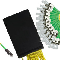 1x64 Module PLC Splitter MU/APC to ST/APC 9/125 Singlemode