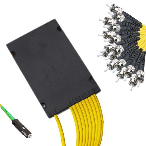 1x16 Module PLC Splitter MU/APC to ST/UPC 9/125 Singlemode