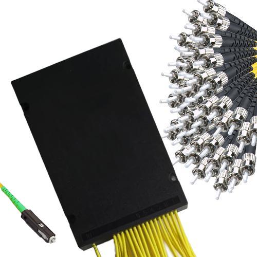 1x64 Module PLC Splitter MU/APC to ST/UPC 9/125 Singlemode