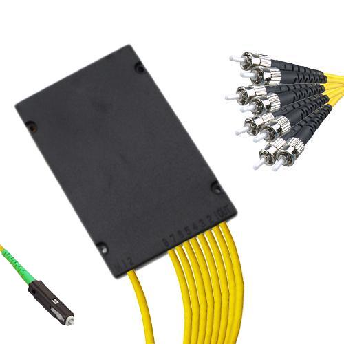 1x8 Module PLC Splitter MU/APC to ST/UPC 9/125 Singlemode