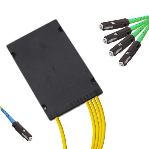1x4 Module PLC Splitter MU/UPC to MU/APC 9/125 Singlemode