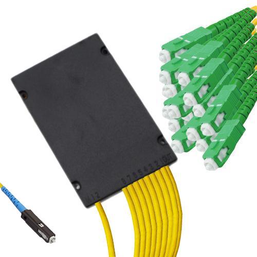 1x16 Module PLC Splitter MU/UPC to SC/APC 9/125 Singlemode
