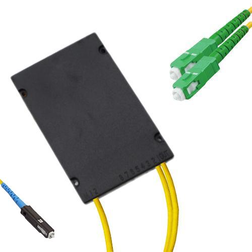1x2 Module PLC Splitter MU/UPC to SC/APC 9/125 Singlemode