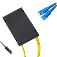 1x2 Module PLC Splitter MU/UPC to SC/UPC 9/125 Singlemode