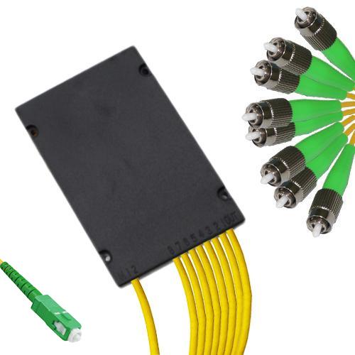 1x8 Module PLC Splitter SC/APC to FC/APC 9/125 Singlemode