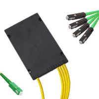 1x4 Module PLC Splitter SC/APC to MU/APC 9/125 Singlemode