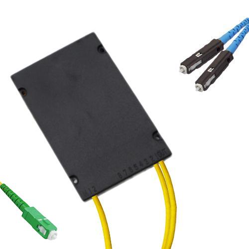 1x2 Module PLC Splitter SC/APC to MU/UPC 9/125 Singlemode